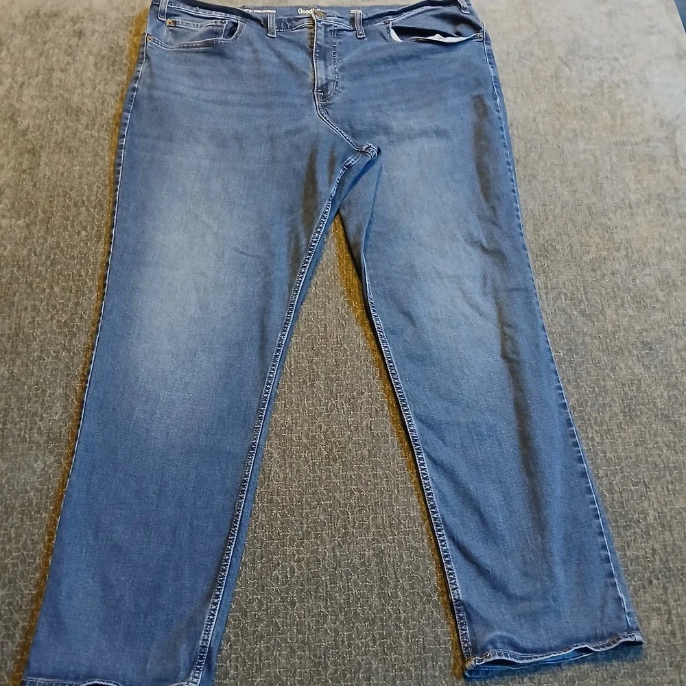 Goodfellow & Co Mens Athletic Fit Jeans Blue TruTemp 365 44W x 34L Medium Wash